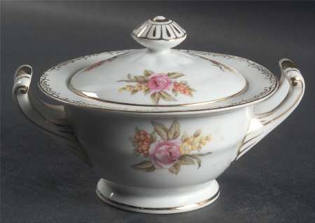 Belle Rose Sugar Bowl & Lid