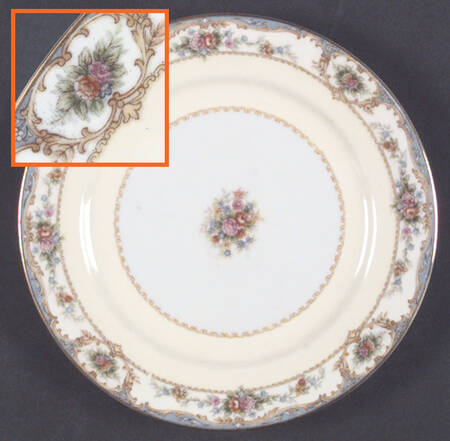 Bienville (Floral Center) Salad Plate