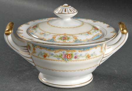 Bienville (Floral Center) Sugar Bowl & Lid