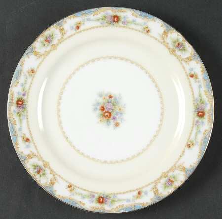 Bienville (Floral Center) Bread & Butter Plate