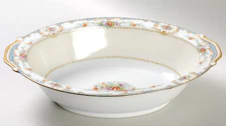 Bienville (Floral Center) 10" Oval Vegetable Bowl