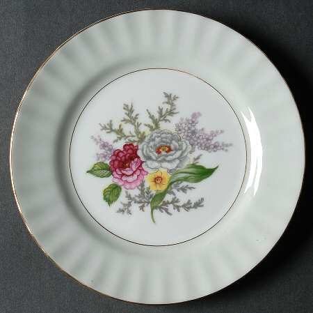 Bouquet Bread & Butter Plate by Regal (Japan)