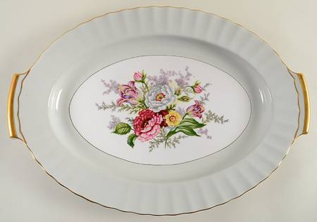 Bouquet 16" Oval Serving Platter by Regal (Japan)