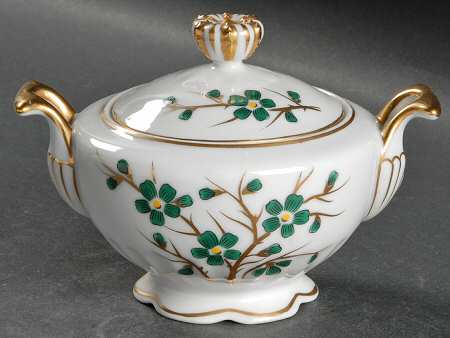 Emerald Sugar Bowl & Lid
