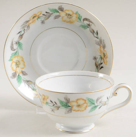 Loraine Footed Cup & Saucer Set