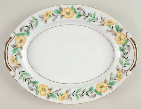 Loraine 11" Oval Serving Platter by Regal (Japan)