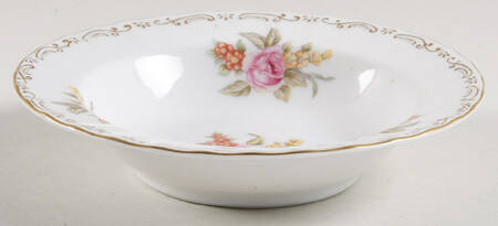 Mel Rose Rim Fruit/Dessert (Sauce) Bowl