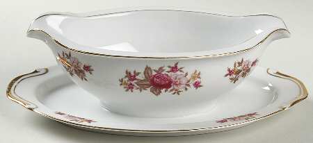 Rosedale Gravy Boat with Attached Underplate