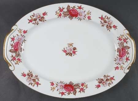 Rosedale 16" Oval Serving Platter by Regal (Japan)