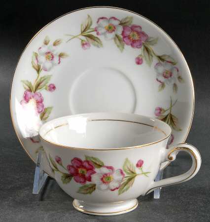 Spring Tine Footed Cup & Saucer Set