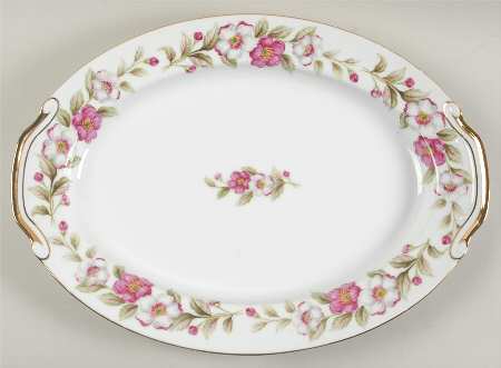 Spring Tine 16" Oval Serving Platter by Regal (Japan)