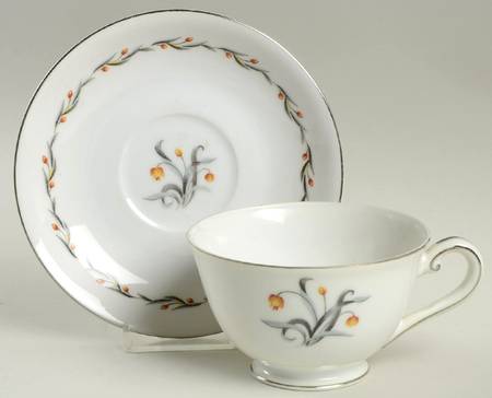 Sungold Footed Cup & Saucer Set