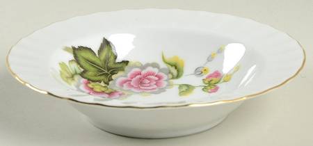 Valley Rose Rim Fruit/Dessert (Sauce) Bowl