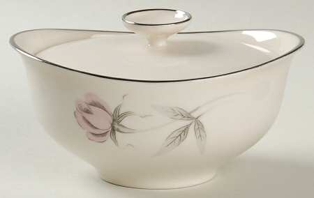 Dusty Rose Sugar Bowl & Lid