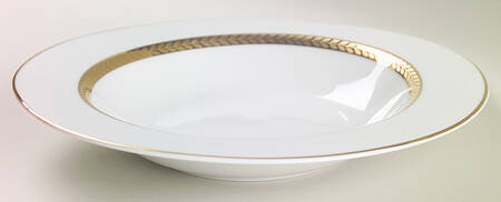 Imperial Gold Large Rim Soup Bowl