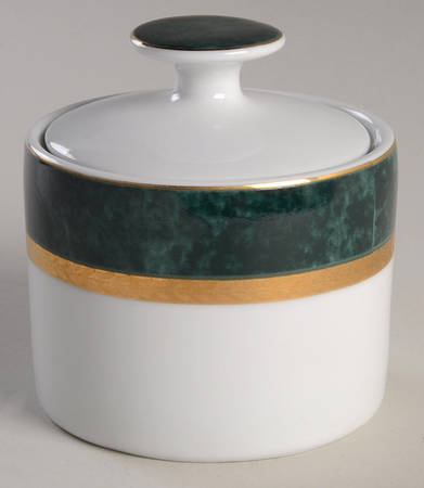Imperial Malachite Sugar Bowl & Lid