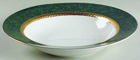 Imperial Malachite Large Rim Soup Bowl