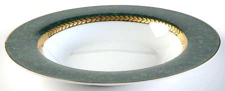 Imperial Malachite Rim Soup Bowl