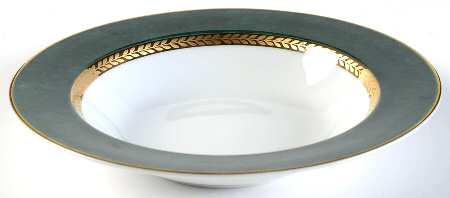 Imperial Malachite Rim Soup Bowl