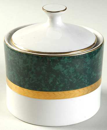 Imperial Malachite Sugar Bowl & Lid