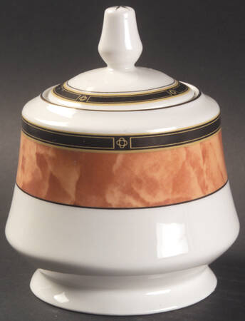 Wood Garland Sugar Bowl & Lid