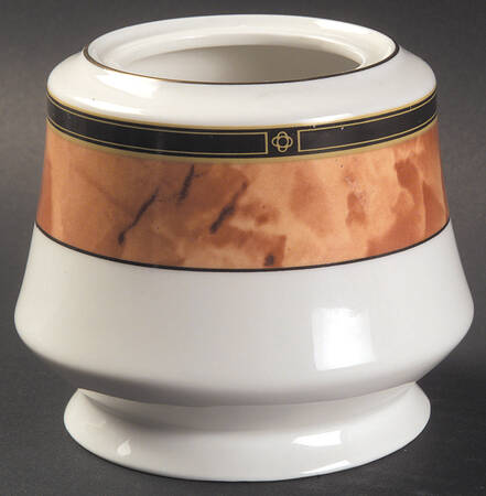 Wood Garland Sugar Bowl No Lid