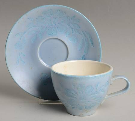Blue Shadows Flat Cup & Saucer Set