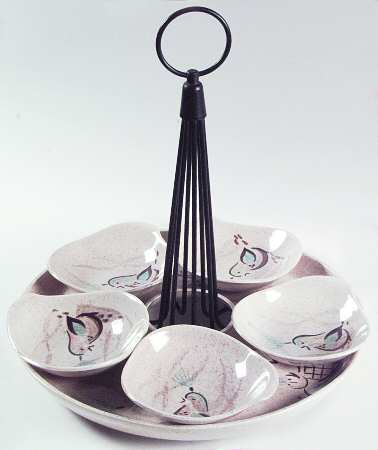 Bob White Lazy Susan with 5 Frl,Metal Stand,Base