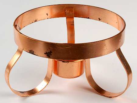 Red Wing Metal Stands Medium Copper Warmer Stand w/Candle Cup
