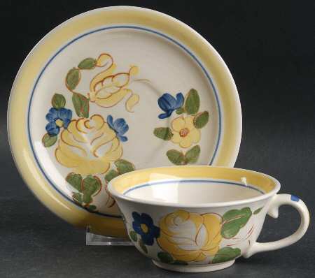 Brittany Flat Cup & Saucer Set