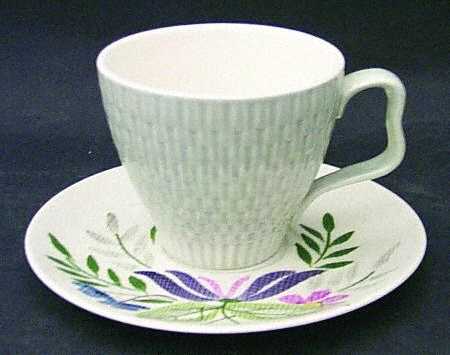 Country Garden Flat Cup & Saucer Set