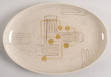 Crazy Rhythm 15" Oval Serving Platter