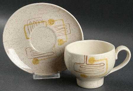 Crazy Rhythm Flat Cup & Saucer Set
