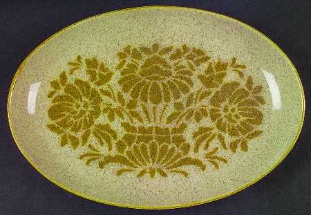 Damask 13" Oval Serving Platter