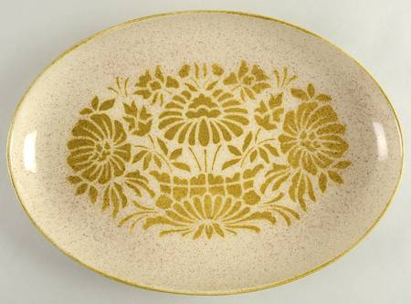 Damask 15" Oval Serving Platter