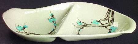 Driftwood 13" Oval Divided Vegetable Bowl