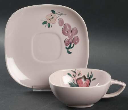 Fruit Flat Cup & Saucer Set