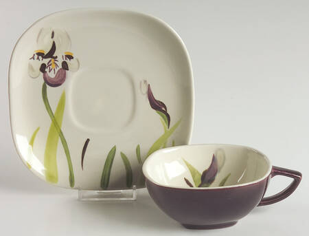 Iris Flat Cup & Saucer Set