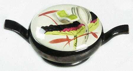 Lotus Bronze Sugar Bowl & Lid