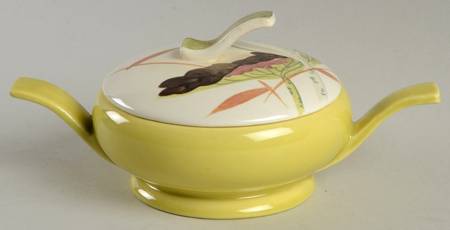 Lotus Chartreuse Sugar Bowl & Lid