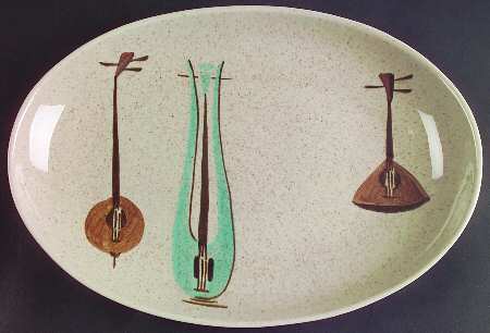 Lute Song 12" Oval Serving Platter
