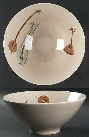 Lute Song 11" Large Salad Serving Bowl