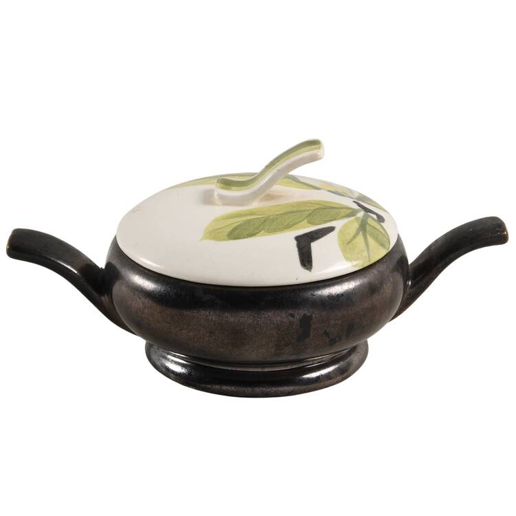 Magnolia Bronze Sugar Bowl & Lid