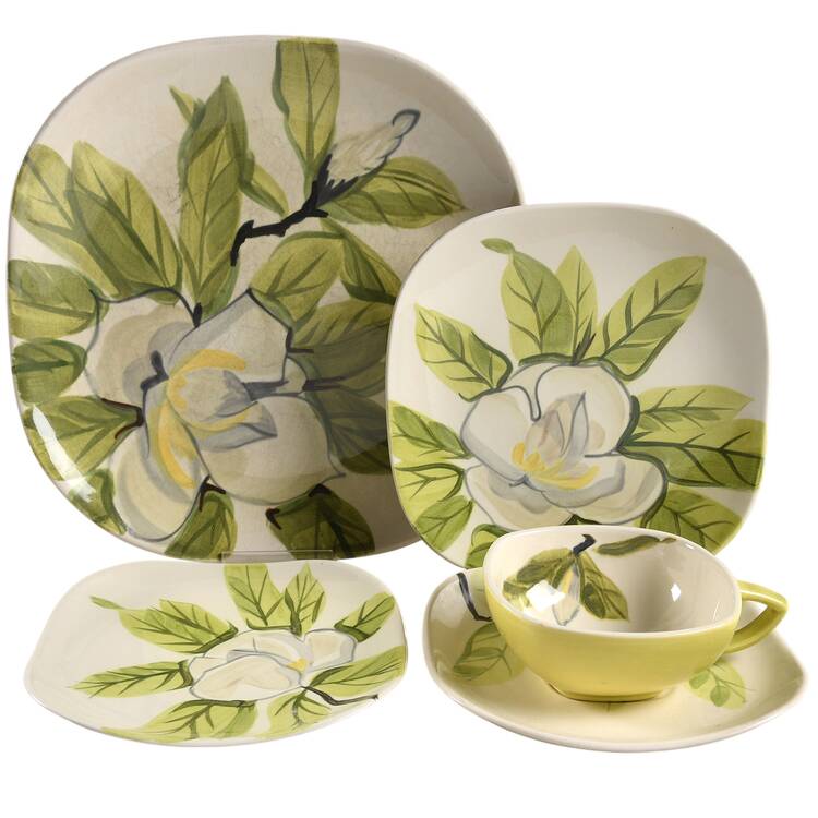 Magnolia Chartreuse 5 Piece Place Setting