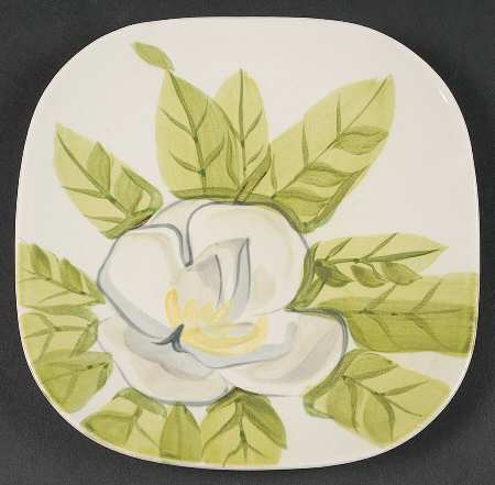 Magnolia Chartreuse Salad Plate