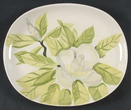Magnolia Chartreuse 12" Oval Serving Platter