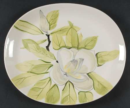 Magnolia Chartreuse 13" Oval Serving Platter