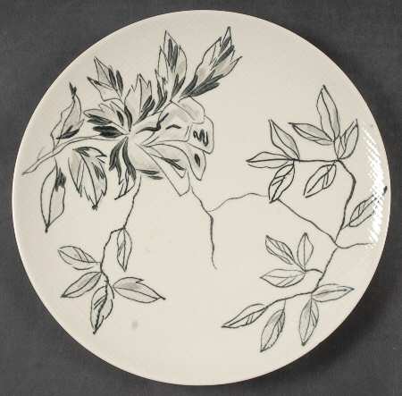 Midnight Rose Salad Plate