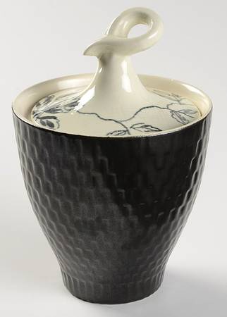 Midnight Rose Sugar Bowl & Lid