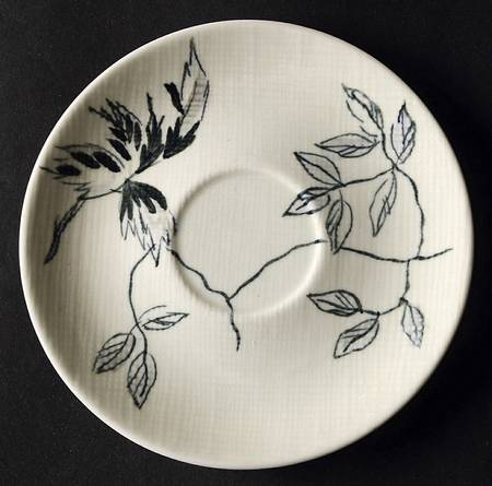 Midnight Rose Saucer